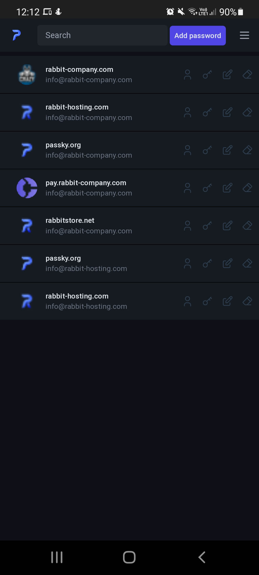 Passky screenshot
