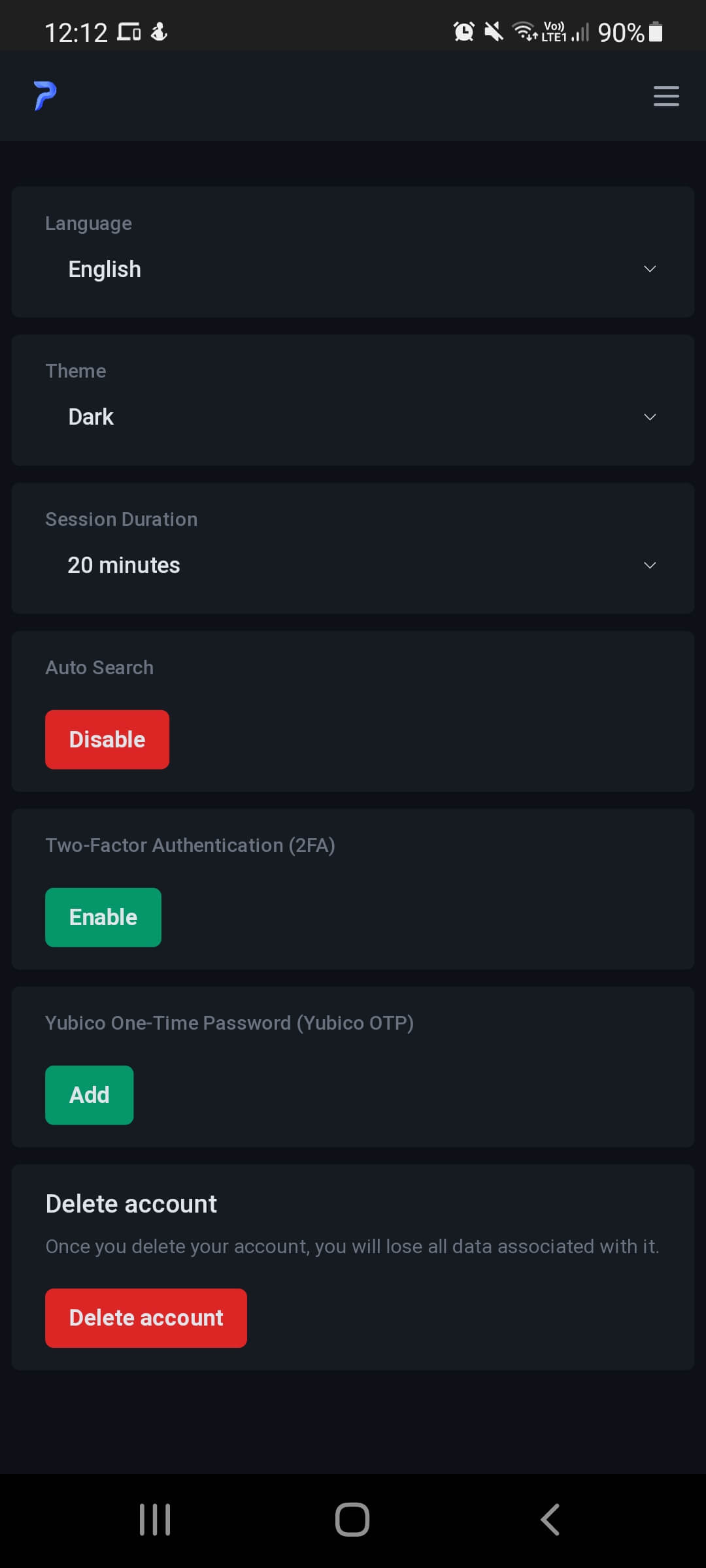 Passky screenshot