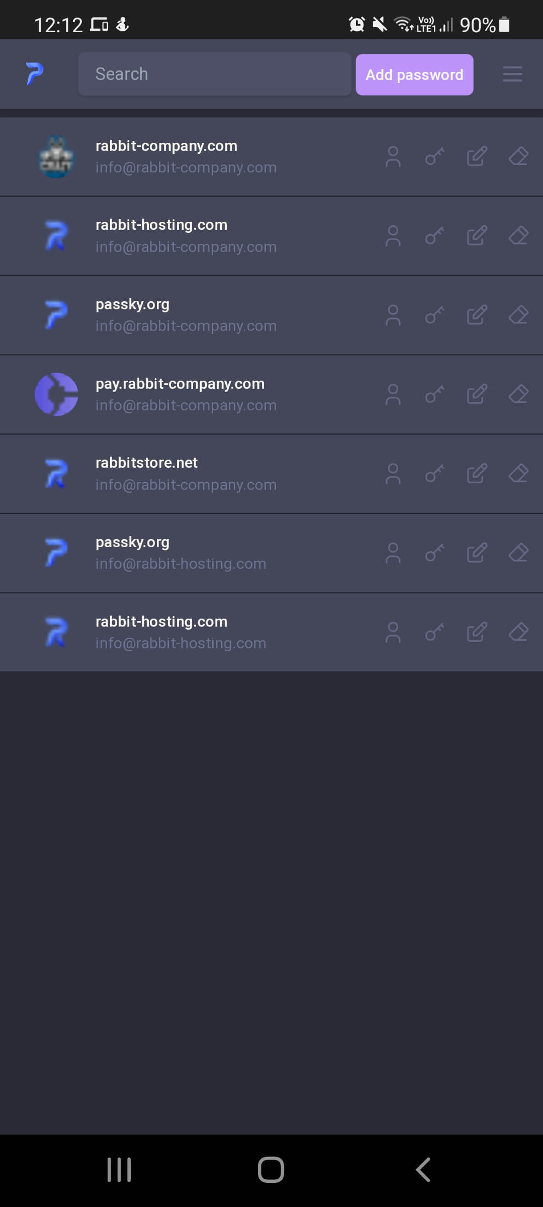 Passky screenshot